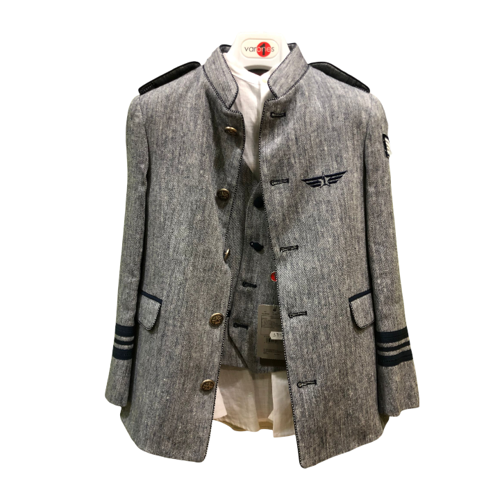 Varones traje almirante lino marino MAO 4P 10-02083