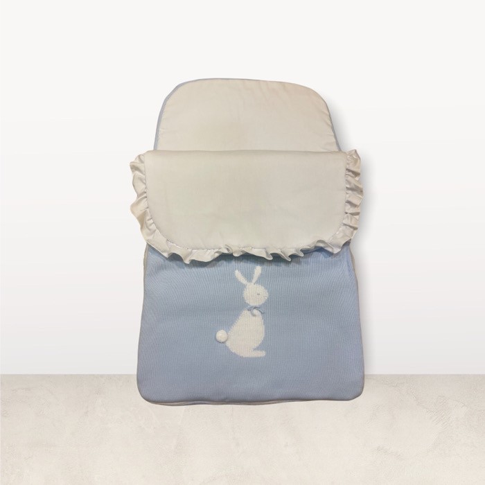 Saco punto azul celeste