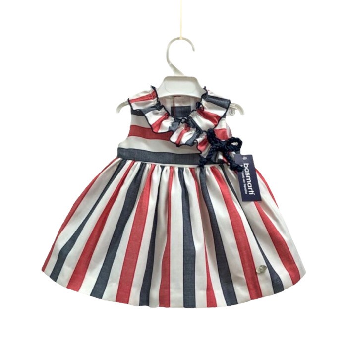 Vestido verano infantil rayas marineras 22123 Formentera (Basmartí)