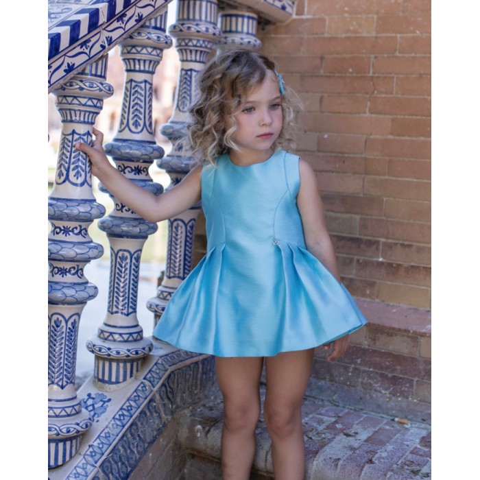 Nekenia vestido Pliegues Venecia en color turquesa 2221866