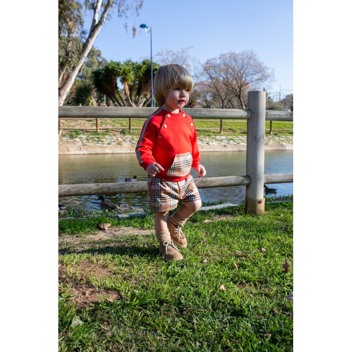 Nekenia conjunto niño cuadros burberry Hera 2211029