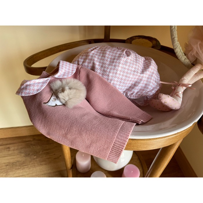 Sardon conjunto bebé niña erizo jersey-braguita 22MA-282rosa