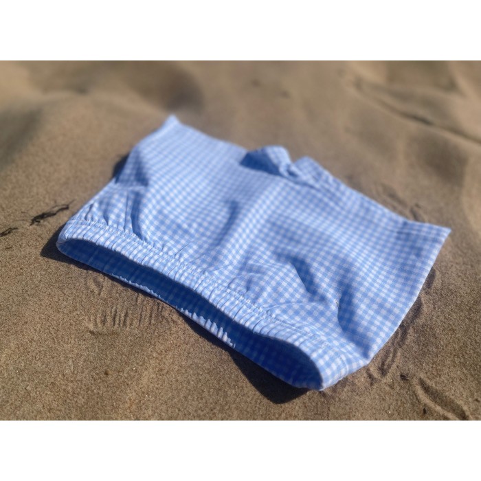 Bañador bebé niño cuadrito vichy azul (Sardón) 22AP-903