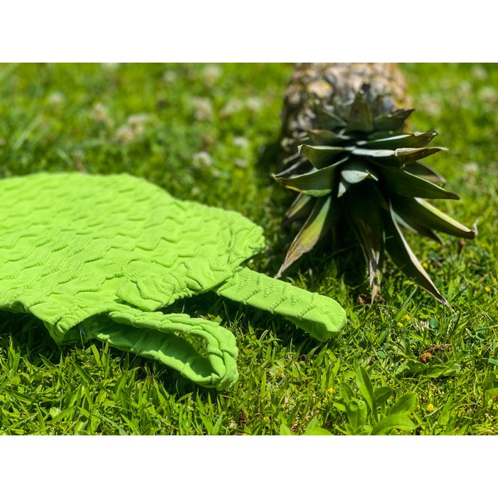 Bañador niña verde lazo