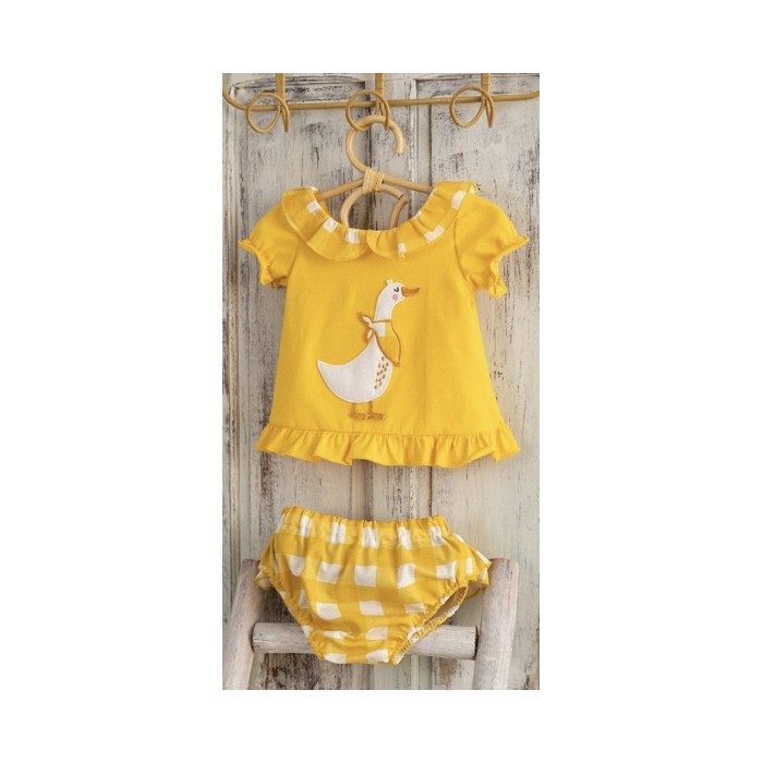 Conjunto bebé niña OCA amarillo 25062 Virginia Woolf