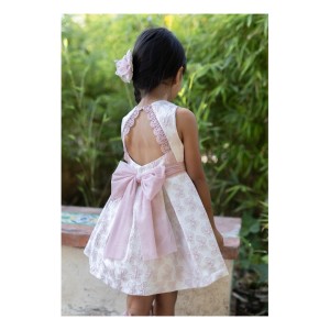Vestido Niña Ceremonia Rosa...
