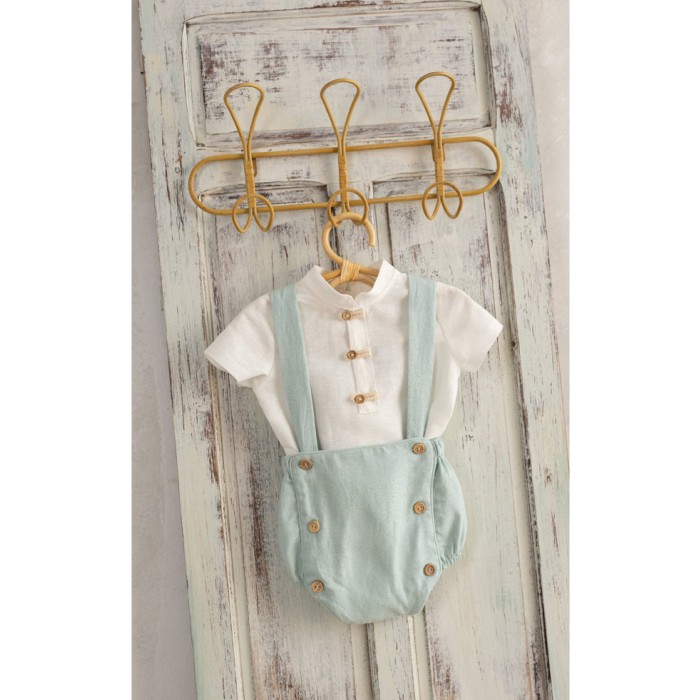 Conjunto Ceremonia Ranita Verde Agua Catalina II la Grande Basmarti 25243