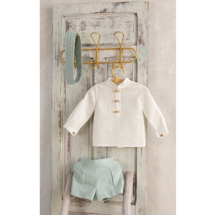 Conjunto Niño Ceremonia Verde Agua Catalina II la Grande Basmarti 25242