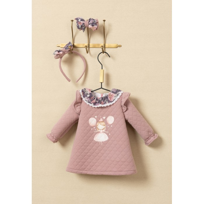 Vestido rosa colección La Casa de la Magia 25733-1 Basmarti